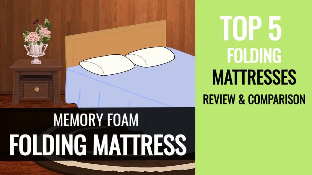 Memory Foam Folding Mattress Top 5, Inofia Twin Folding Bed With 5 Inch Memory Foam Mattress